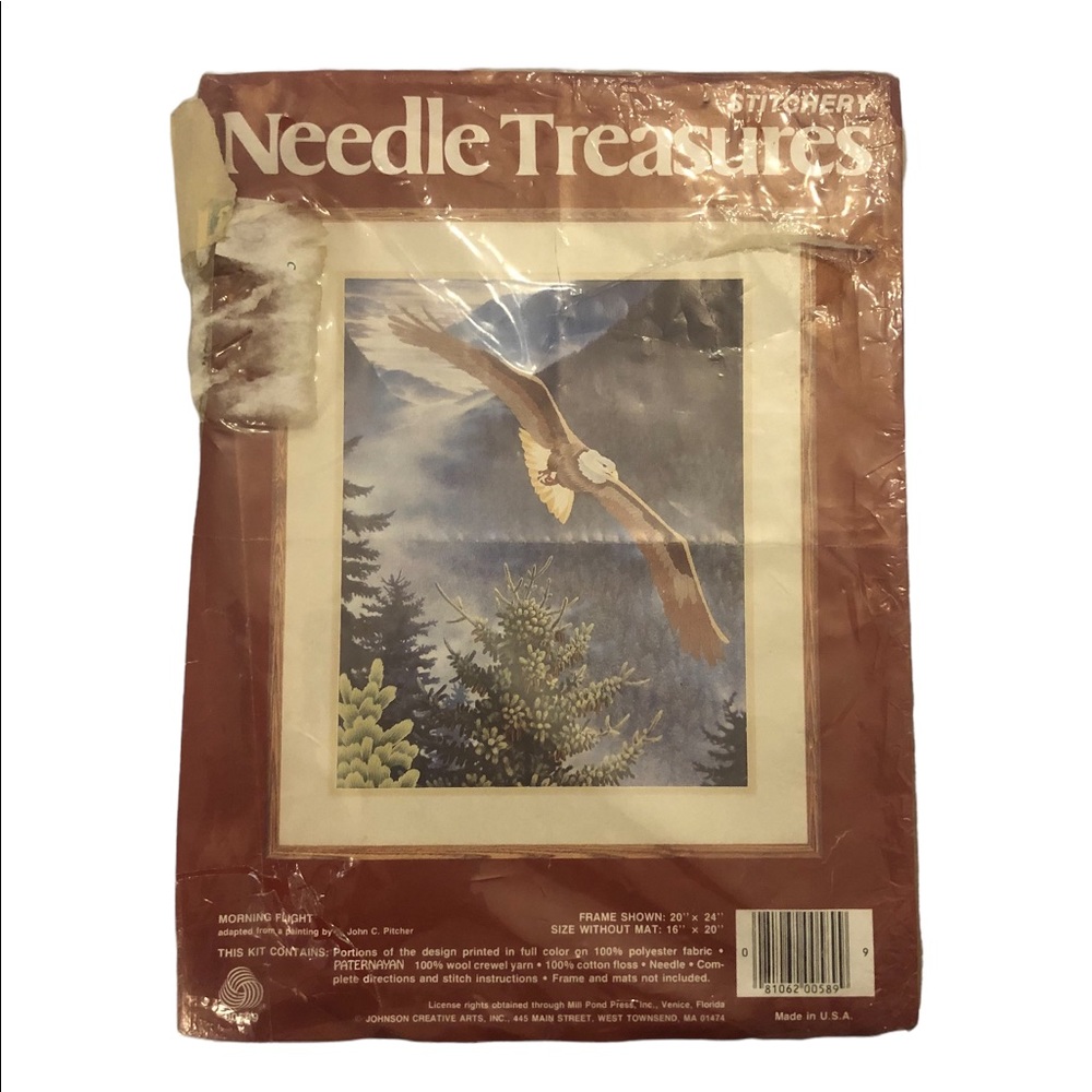 Vintage Needle Treasures Eagle Needlepoint Project